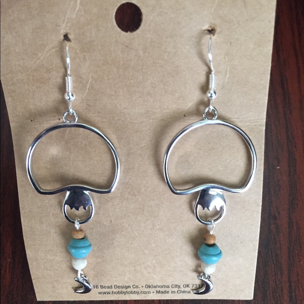 New Handmade Mushroom Earrings